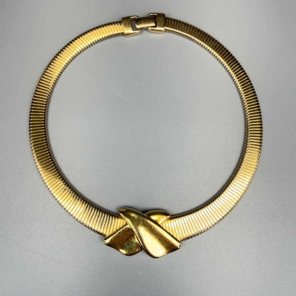 Vintage Napier Omega Necklace Gold Tone 15" Power Dressing READ